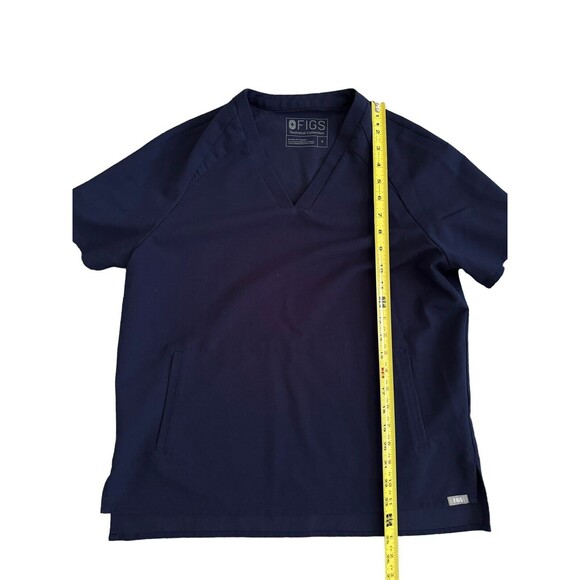 Figs‎ Dark Blue Kangaroo Pocket Scrub Top Size Small W19SW1011 - Picture 5 of 7